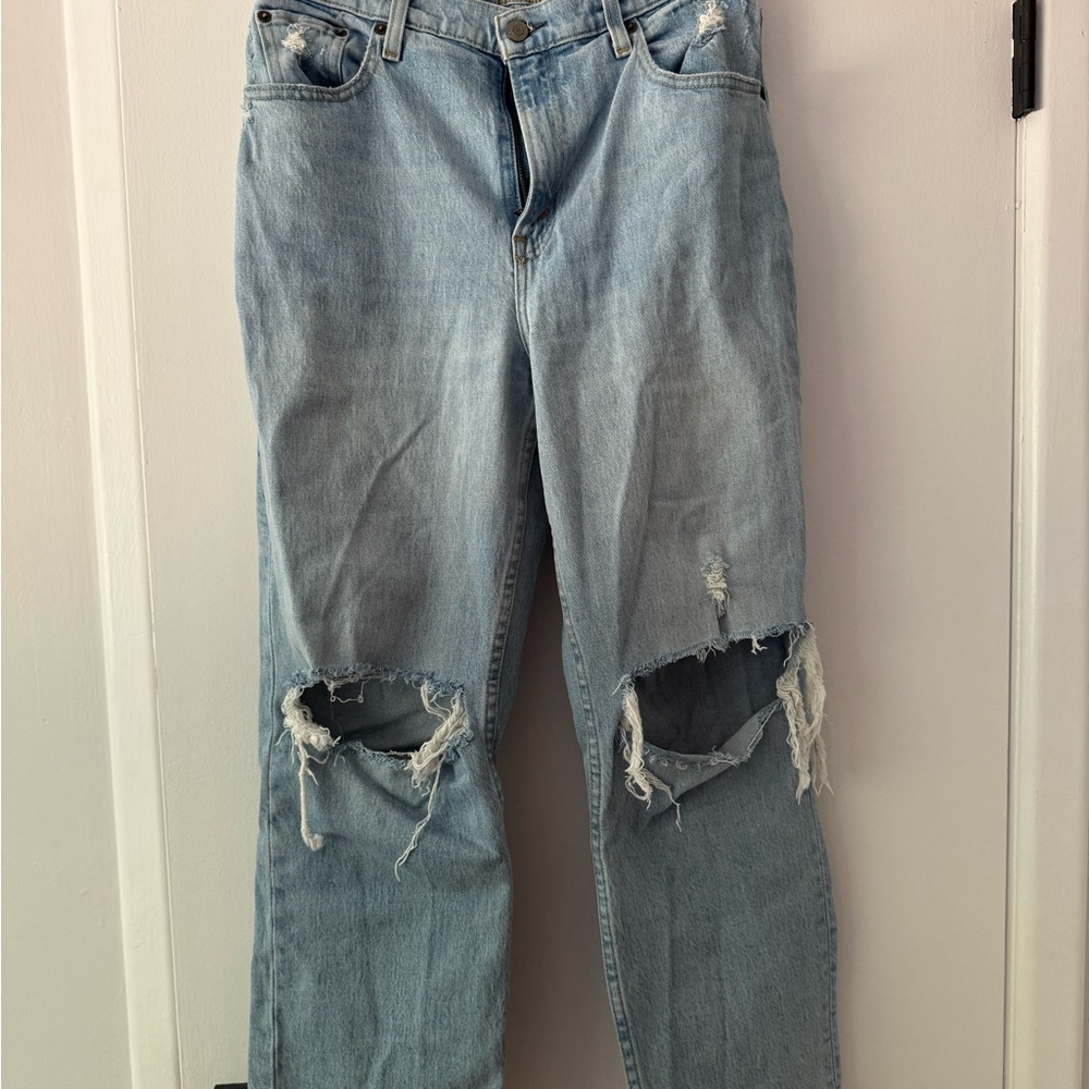 Abercrombie & Fitch Ultra High Rise 90s Straight Jean
